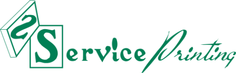 Service Printing Logo, Green.